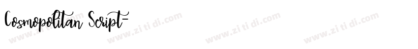 Cosmopolitan Script字体转换